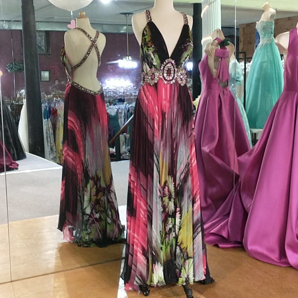 Argoli evening gown multi color